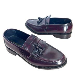 Samuel Windsor Shoes 10.5 Cordovan Brown Loafers Tassel Kiltie NICE!